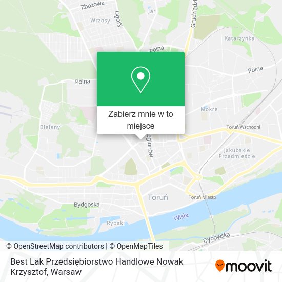 Mapa Best Lak Przedsiębiorstwo Handlowe Nowak Krzysztof