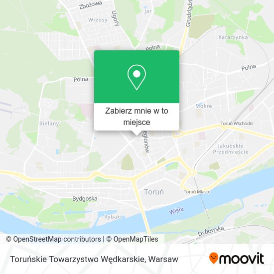 Mapa Toruńskie Towarzystwo Wędkarskie