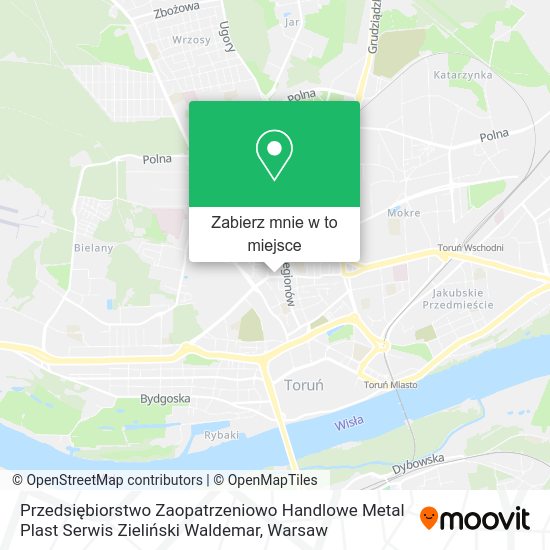 Mapa Przedsiębiorstwo Zaopatrzeniowo Handlowe Metal Plast Serwis Zieliński Waldemar