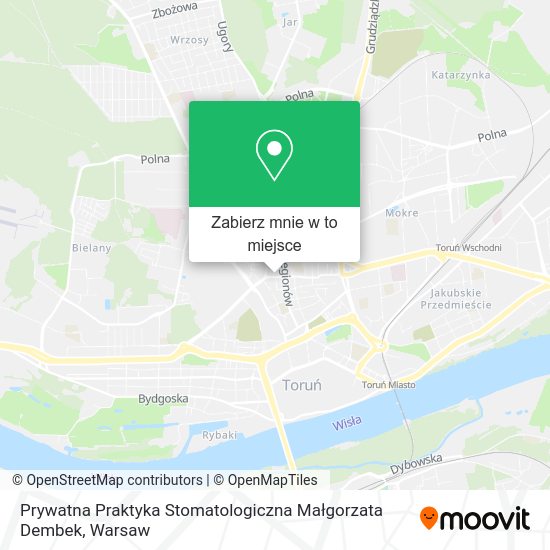 Mapa Prywatna Praktyka Stomatologiczna Małgorzata Dembek