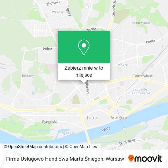 Mapa Firma Usługowo Handlowa Marta Śniegoń