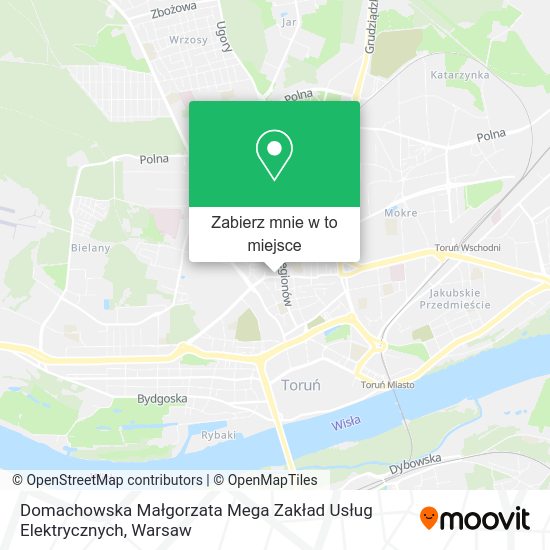 Mapa Domachowska Małgorzata Mega Zakład Usług Elektrycznych