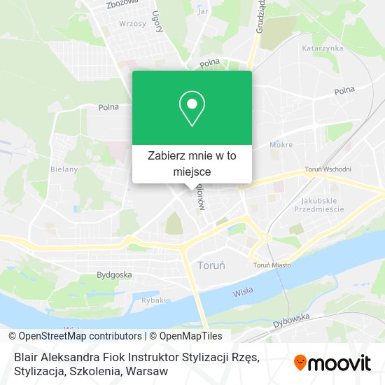 Mapa Blair Aleksandra Fiok Instruktor Stylizacji Rzęs, Stylizacja, Szkolenia