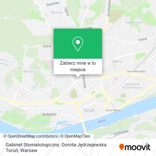 Mapa Gabinet Stomatologiczny. Dorota Jędrzejewska Toruń