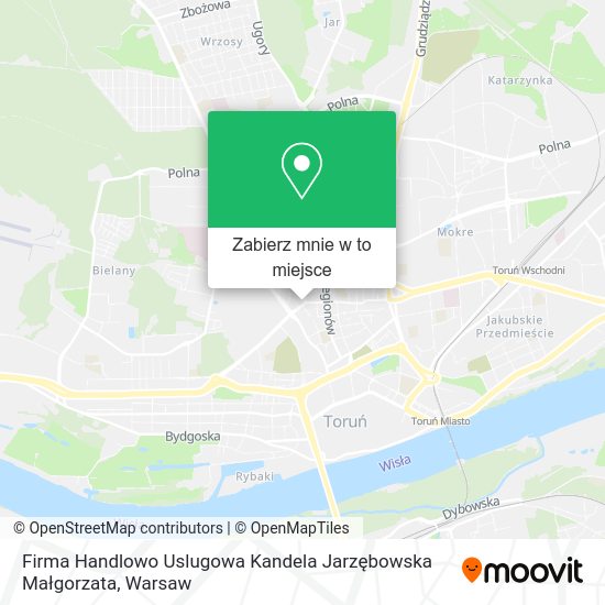 Mapa Firma Handlowo Uslugowa Kandela Jarzębowska Małgorzata