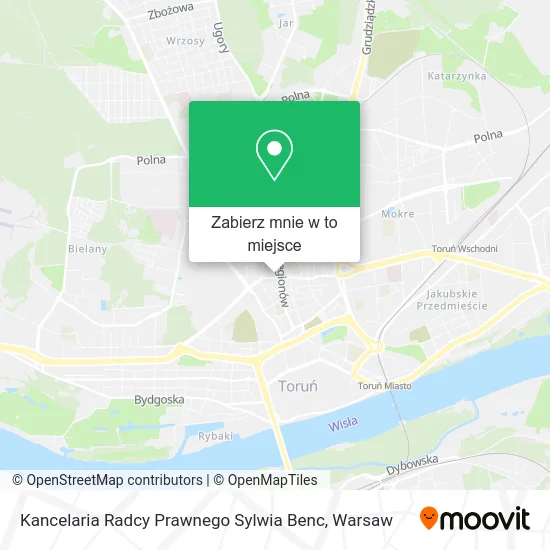 Mapa Kancelaria Radcy Prawnego Sylwia Benc