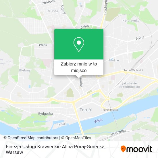 Mapa Finezja Usługi Krawieckie Alina Poraj-Górecka