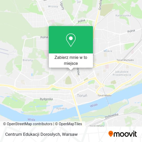 Mapa Centrum Edukacji Dorosłych