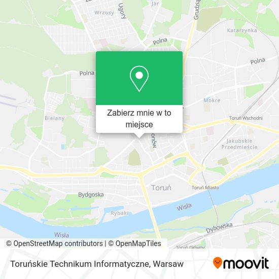 Mapa Toruńskie Technikum Informatyczne