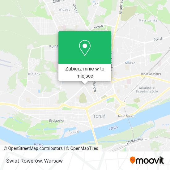 Mapa Świat Rowerów