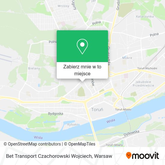 Mapa Bet Transport Czachorowski Wojciech