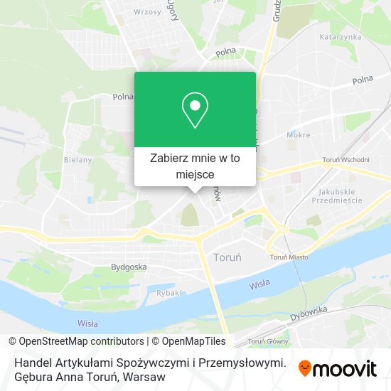 Mapa Handel Artykułami Spożywczymi i Przemysłowymi. Gębura Anna Toruń