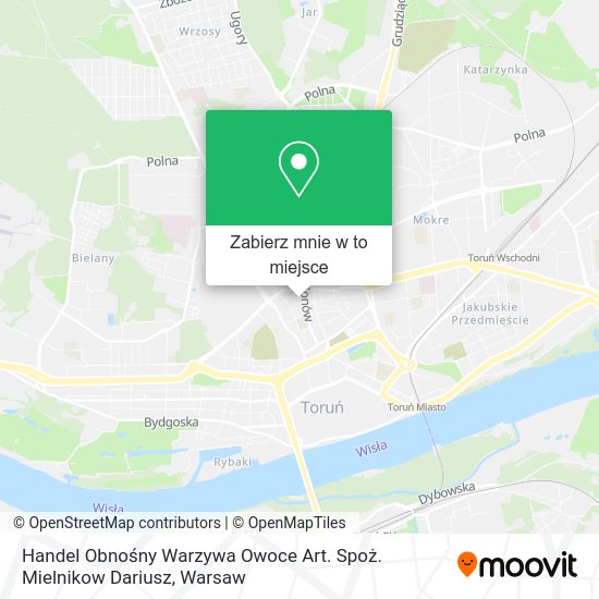 Mapa Handel Obnośny Warzywa Owoce Art. Spoż. Mielnikow Dariusz