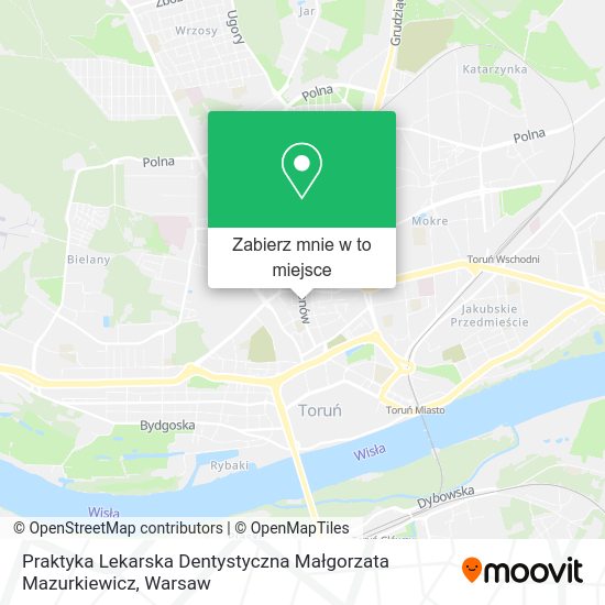 Mapa Praktyka Lekarska Dentystyczna Małgorzata Mazurkiewicz