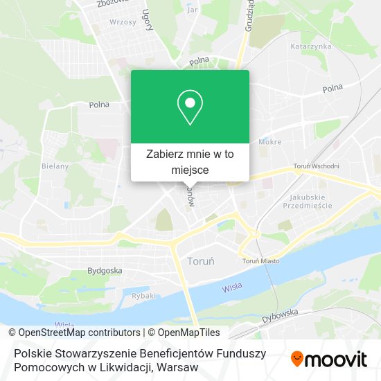 Mapa Polskie Stowarzyszenie Beneficjentów Funduszy Pomocowych w Likwidacji