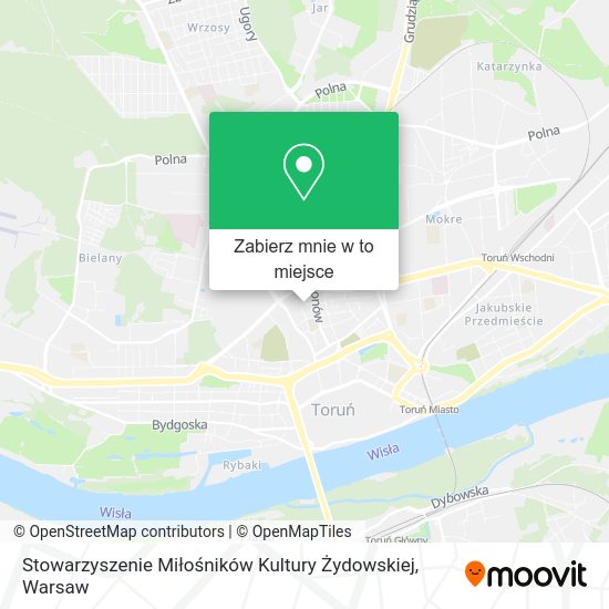 Mapa Stowarzyszenie Miłośników Kultury Żydowskiej