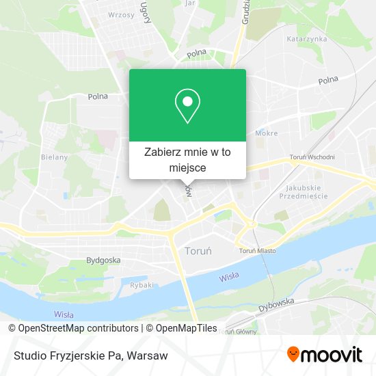 Mapa Studio Fryzjerskie Pa