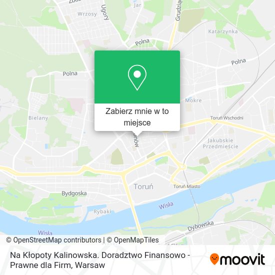 Mapa Na Kłopoty Kalinowska. Doradztwo Finansowo - Prawne dla Firm