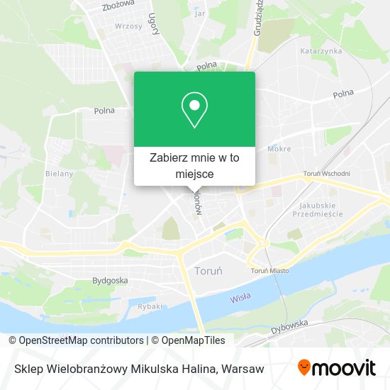 Mapa Sklep Wielobranżowy Mikulska Halina