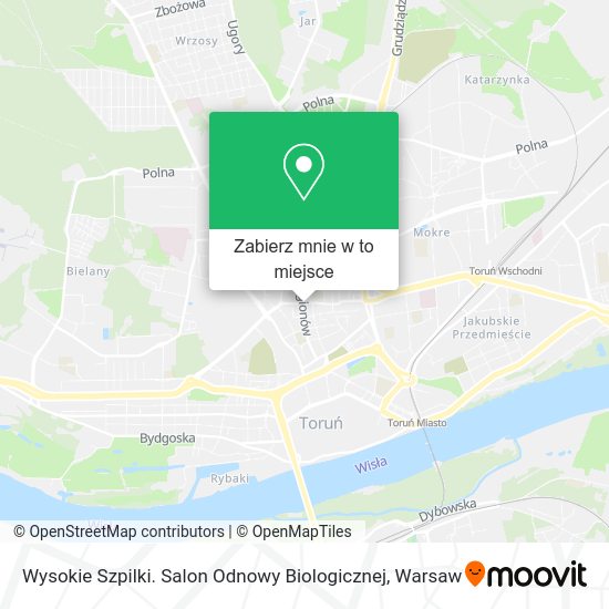 Mapa Wysokie Szpilki. Salon Odnowy Biologicznej