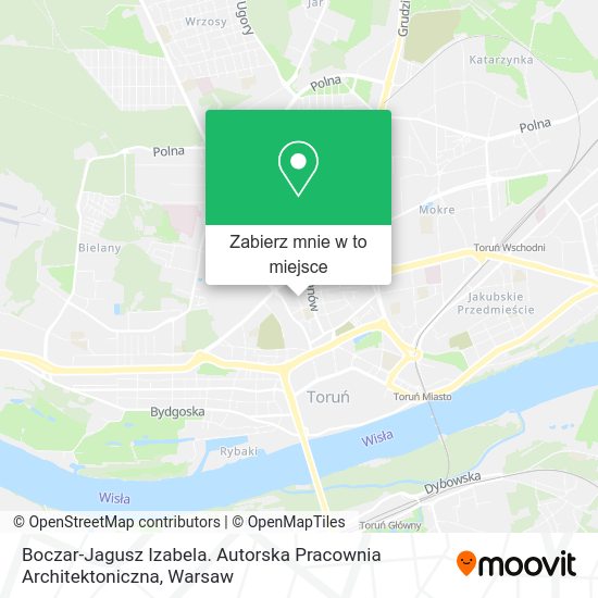 Mapa Boczar-Jagusz Izabela. Autorska Pracownia Architektoniczna