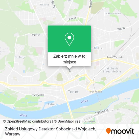 Mapa Zaklad Uslugowy Detektor Sobocinski Wojciech