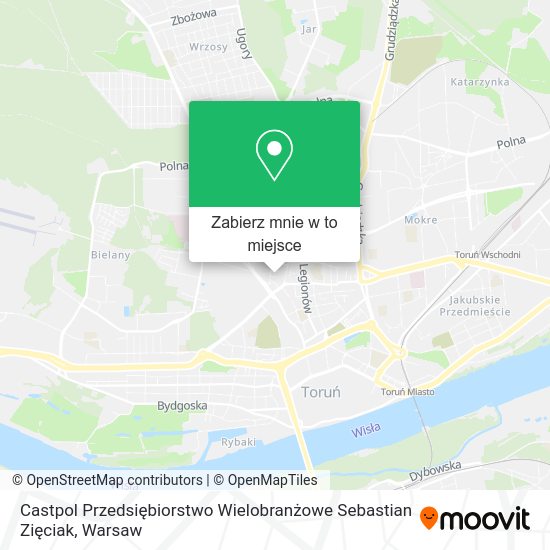 Mapa Castpol Przedsiębiorstwo Wielobranżowe Sebastian Zięciak