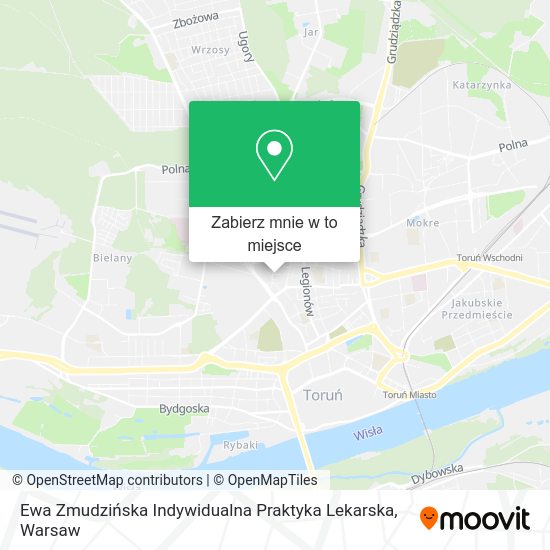 Mapa Ewa Zmudzińska Indywidualna Praktyka Lekarska