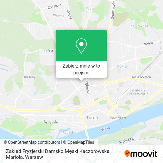 Mapa Zakład Fryzjerski Damsko Męski Kaczorowska Mariola