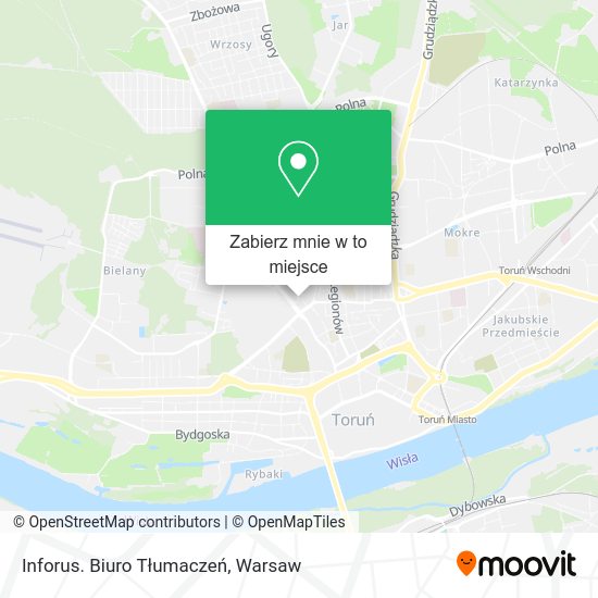 Mapa Inforus. Biuro Tłumaczeń