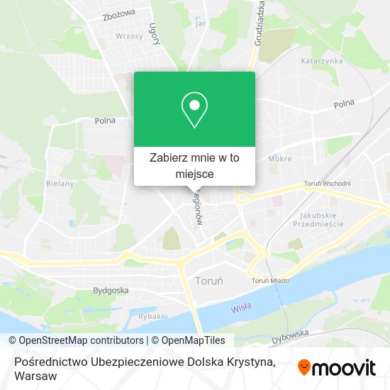 Mapa Pośrednictwo Ubezpieczeniowe Dolska Krystyna