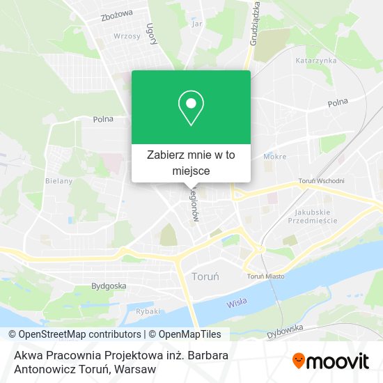 Mapa Akwa Pracownia Projektowa inż. Barbara Antonowicz Toruń