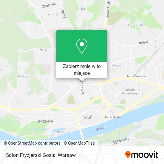 Mapa Salon Fryzjerski Gosia