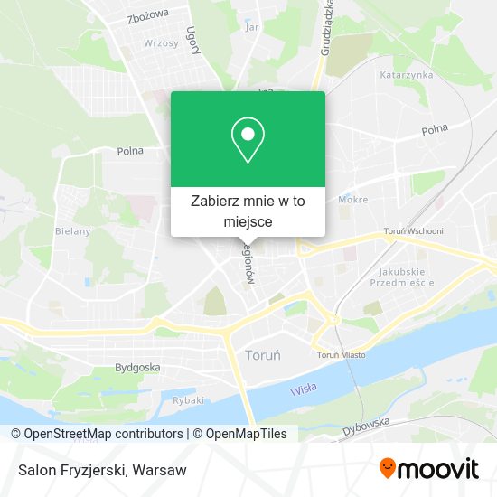 Mapa Salon Fryzjerski