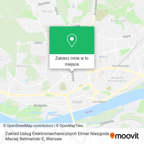 Mapa Zakład Usług Elektromechanicznych Elmer Niezgoda Maciej Retmański E