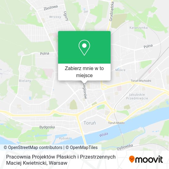 Mapa Pracownia Projektów Płaskich i Przestrzennych Maciej Kwietnicki