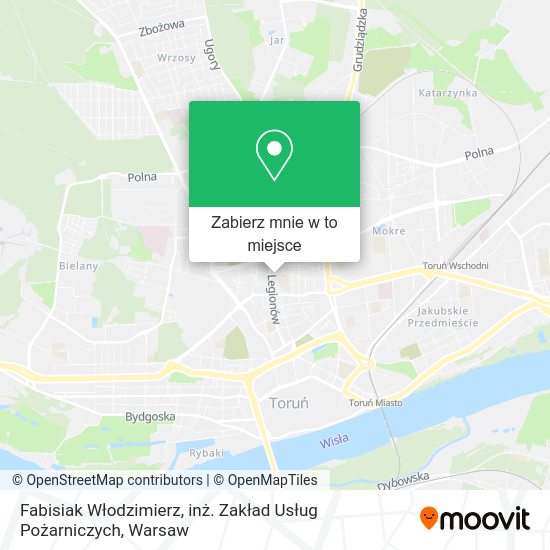 Mapa Fabisiak Włodzimierz, inż. Zakład Usług Pożarniczych