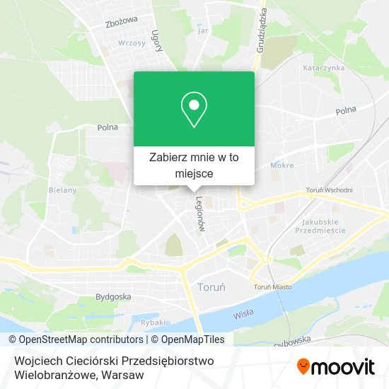 Mapa Wojciech Cieciórski Przedsiębiorstwo Wielobranżowe