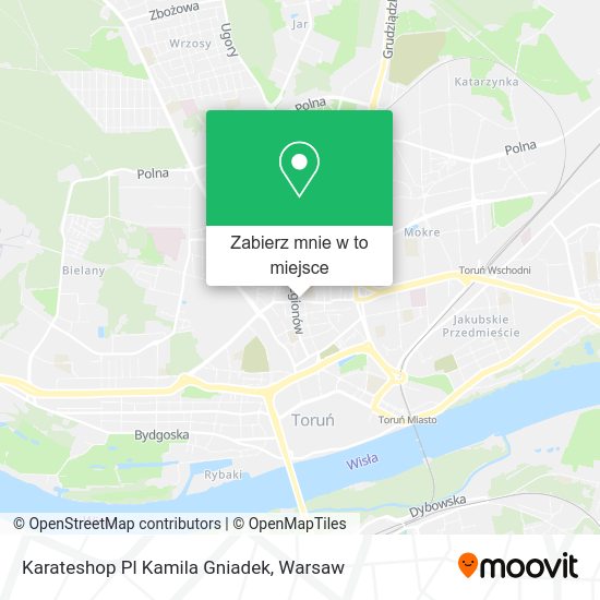 Mapa Karateshop Pl Kamila Gniadek