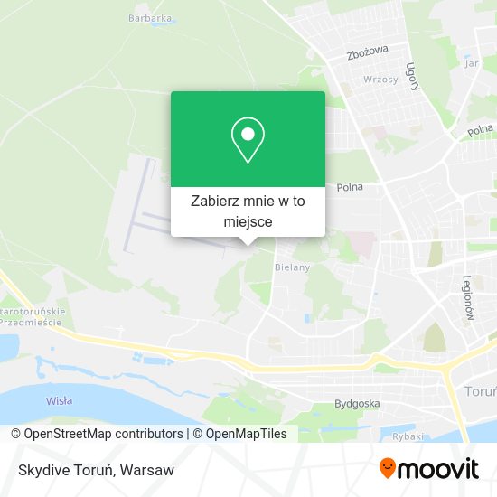 Mapa Skydive Toruń