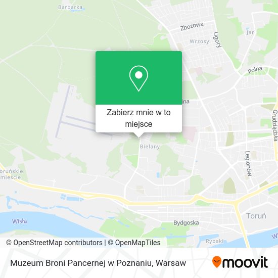 Mapa Muzeum Broni Pancernej w Poznaniu