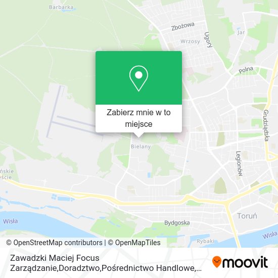 Mapa Zawadzki Maciej Focus Zarządzanie,Doradztwo,Pośrednictwo Handlowe