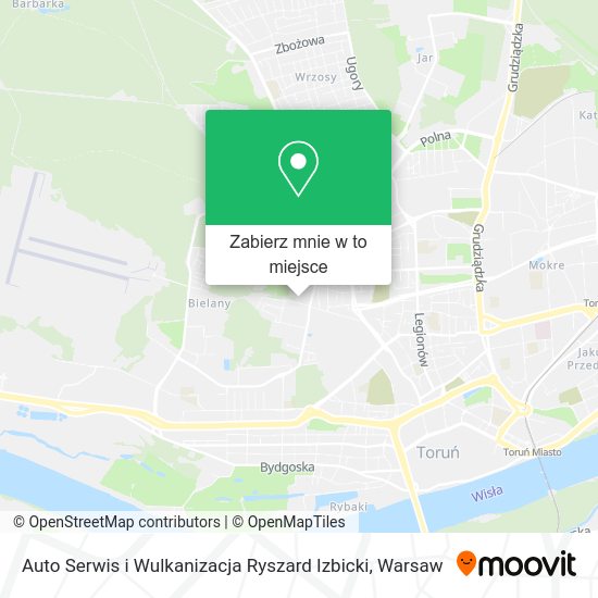 Mapa Auto Serwis i Wulkanizacja Ryszard Izbicki