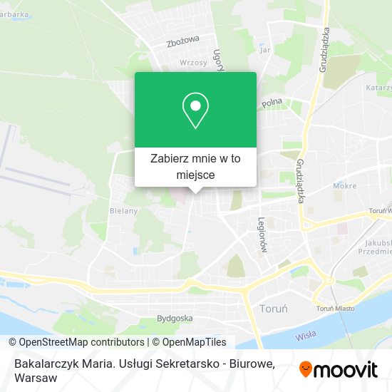 Mapa Bakalarczyk Maria. Usługi Sekretarsko - Biurowe