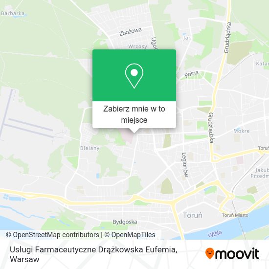 Mapa Usługi Farmaceutyczne Drążkowska Eufemia