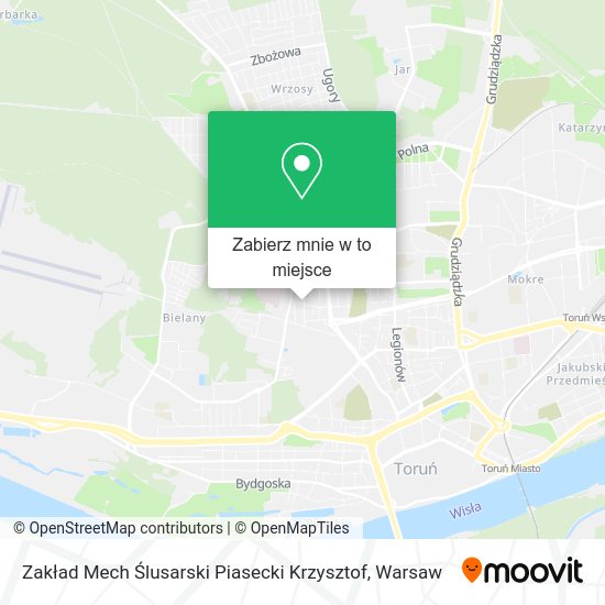 Mapa Zakład Mech Ślusarski Piasecki Krzysztof