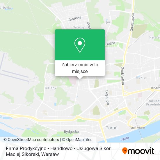 Mapa Firma Prodykcyjno - Handlowo - Usługowa Sikor Maciej Sikorski