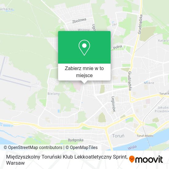 Mapa Międzyszkolny Toruński Klub Lekkoatletyczny Sprint