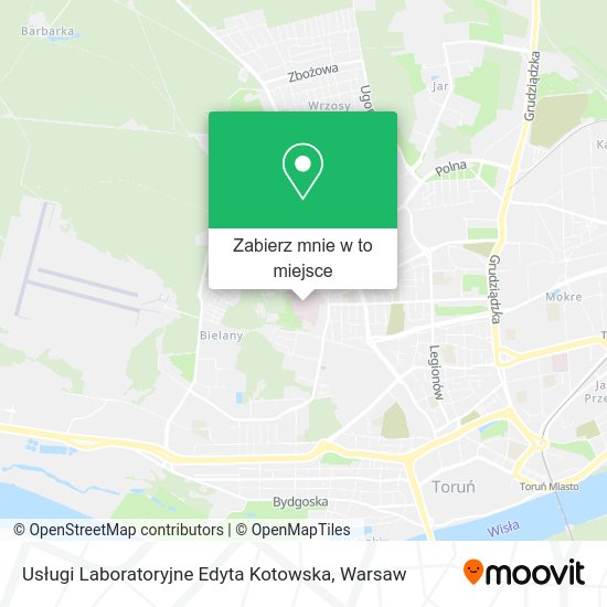 Mapa Usługi Laboratoryjne Edyta Kotowska