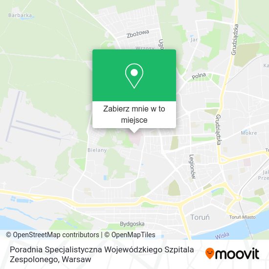 Mapa Poradnia Specjalistyczna Wojewódzkiego Szpitala Zespolonego